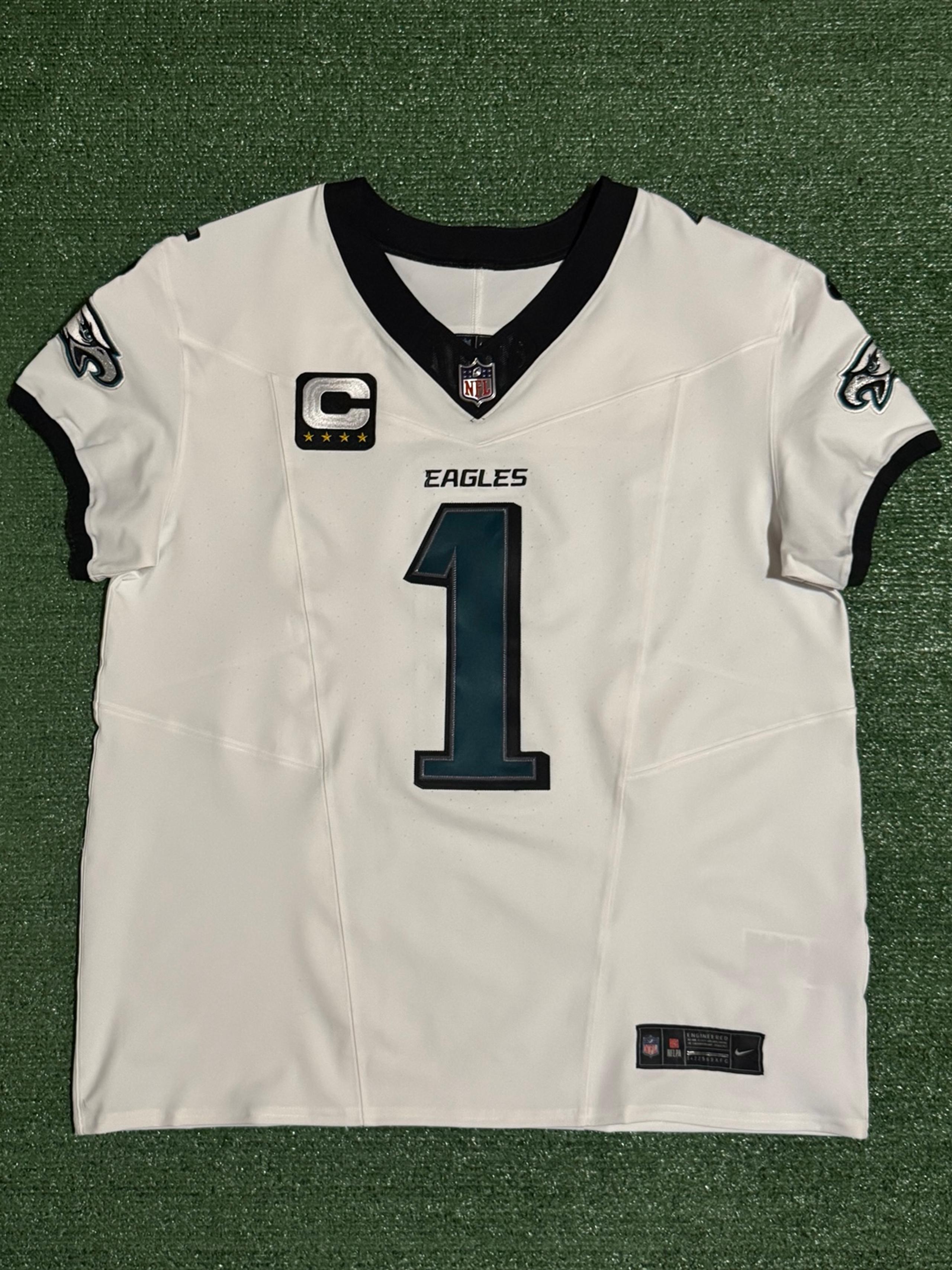 Authentic Jalen Hurts Philadelphia Eagles 2025 Nike F.U.S.E. Elite Jersey Sz 48