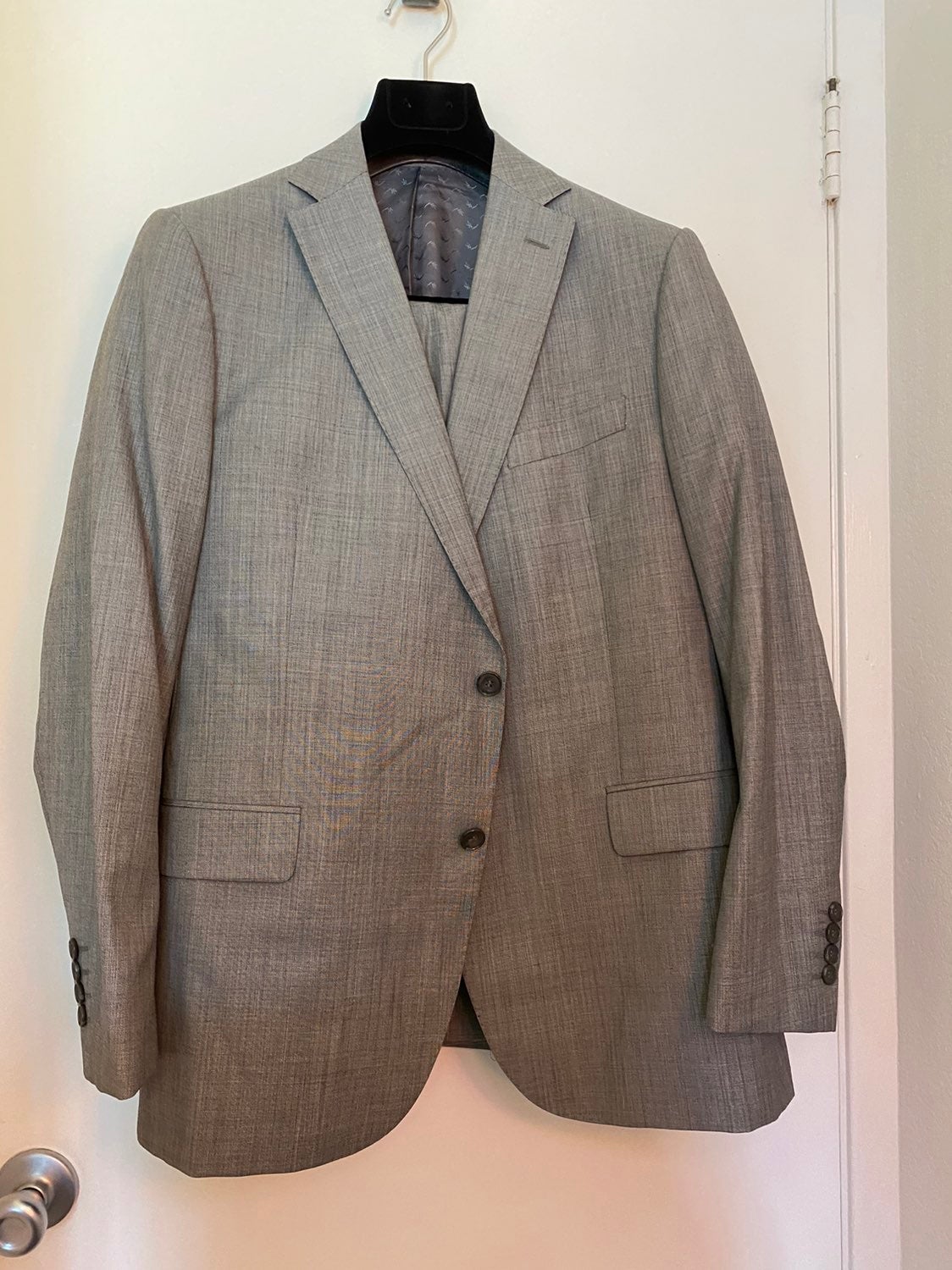 Light grey men's 2 piece suit