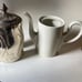 Antique Vintage Krautheim Victorian White Teapot With Silver Plated Sheath 9”