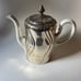 Antique Vintage Krautheim Victorian White Teapot With Silver Plated Sheath 9”