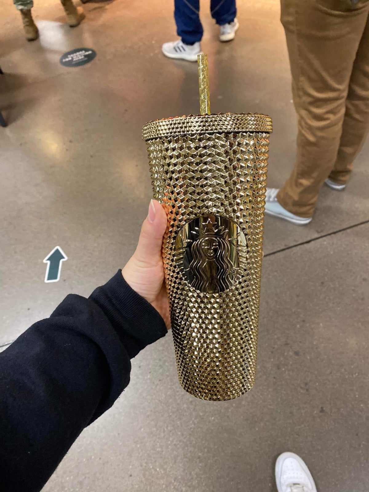 Starbucks 12oz Gold Studded