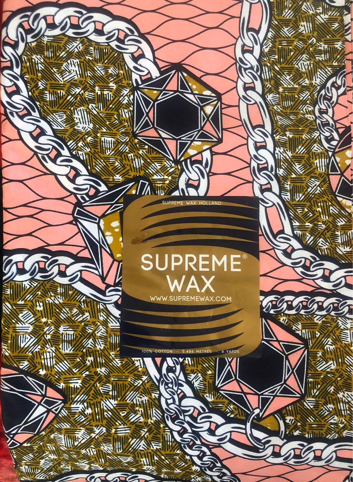 New Holland Supreme Wax Print Fabric - 6 yards