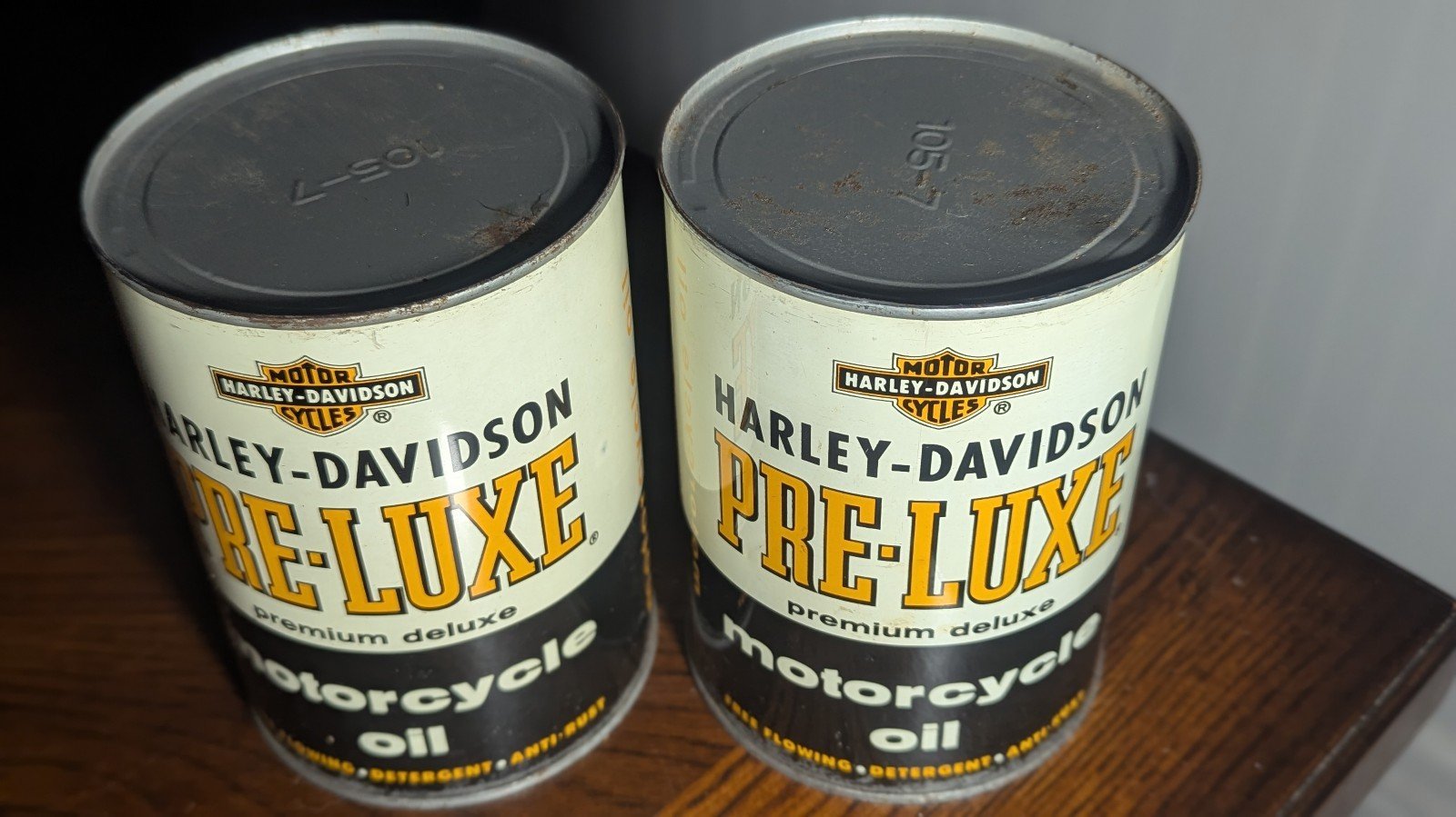 BRANDON LEE BIRCHETT Harley-Davidson PRE-LUXE MOTORCYCLE OIL CAN Metal (Full) x5