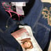 Susan Graver button down sequin embellished denim blouse