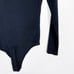 Everlane Womens Small Black The Long Sleeve V Neck Bodysuit Top Thong Bottom