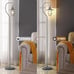 64 H Rustic Lantern Floor Lamps for Living Room with Hanging Lampshade Elegant