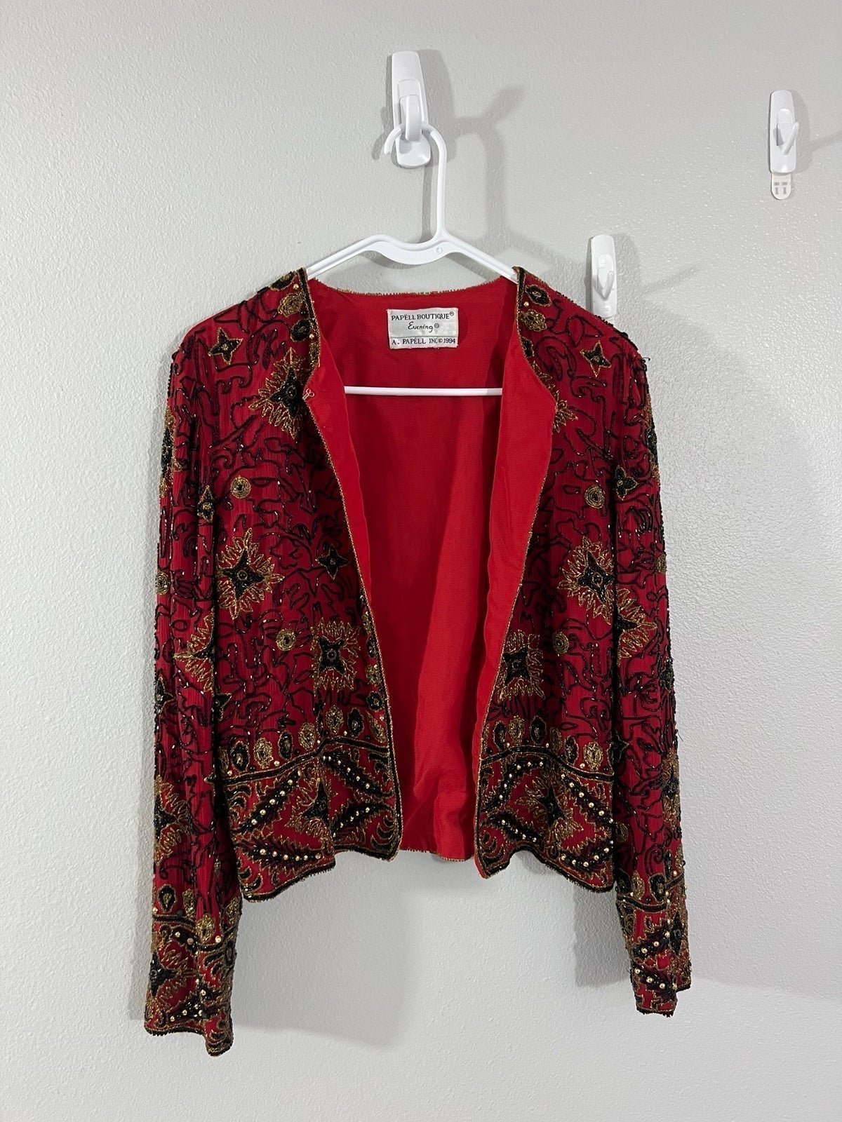 Vintage Papell boutique beaded jacket