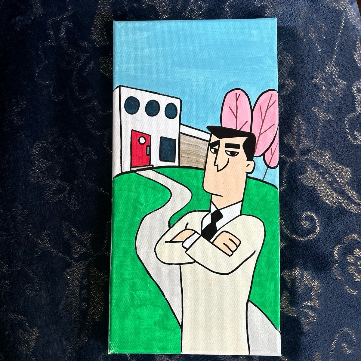 Professor utonium inspired painting