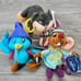 2005 Mattel Disney Cinderella Fairytale Favorites Friends Plush Clip Set NEW