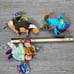 2005 Mattel Disney Cinderella Fairytale Favorites Friends Plush Clip Set NEW