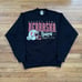 Vintage 1998 Nebraska Huskies Football Black Sweatshirt Large Men NCAA