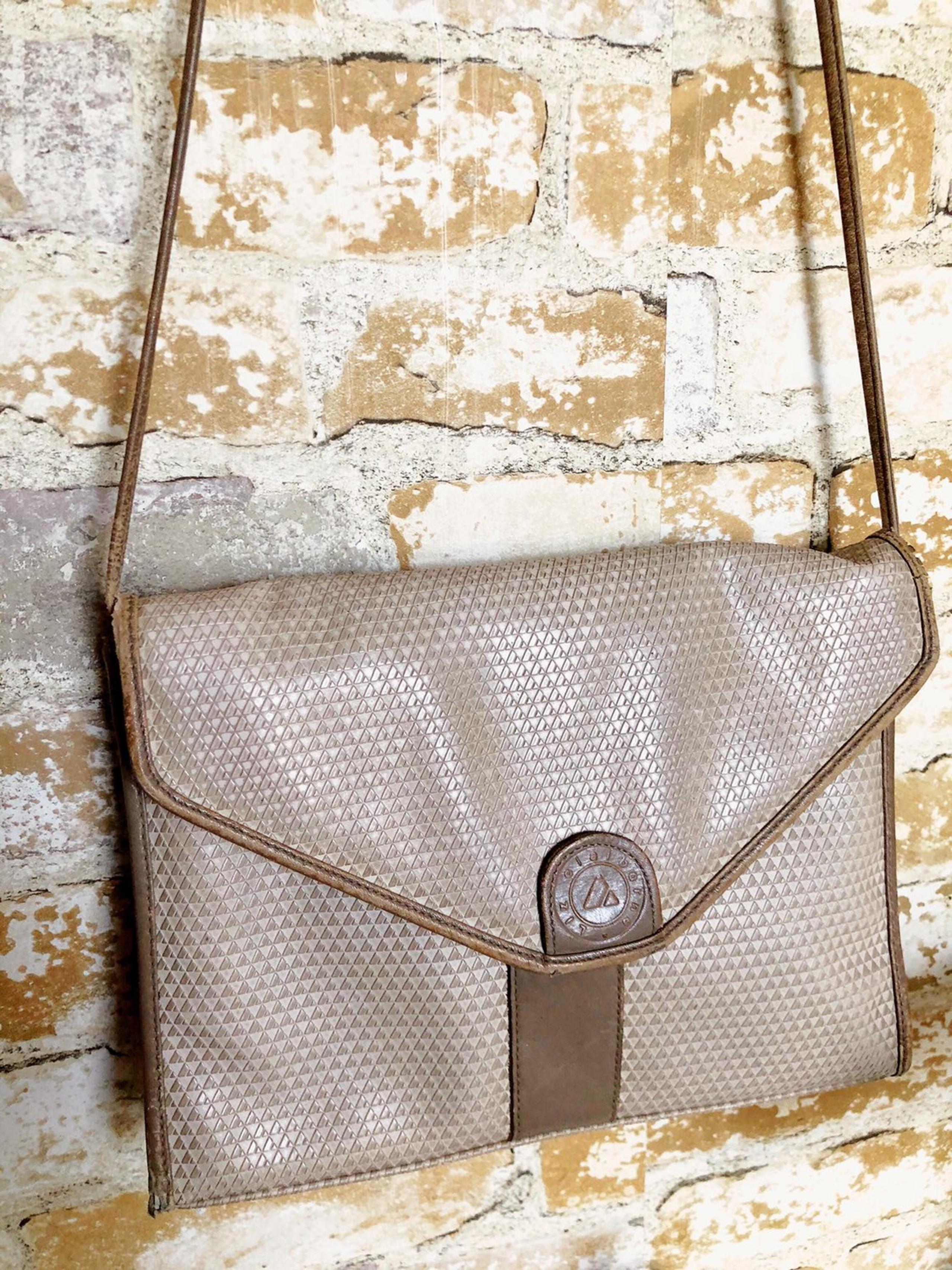 Vintage Liz Claiborne Purse 1980's Tan