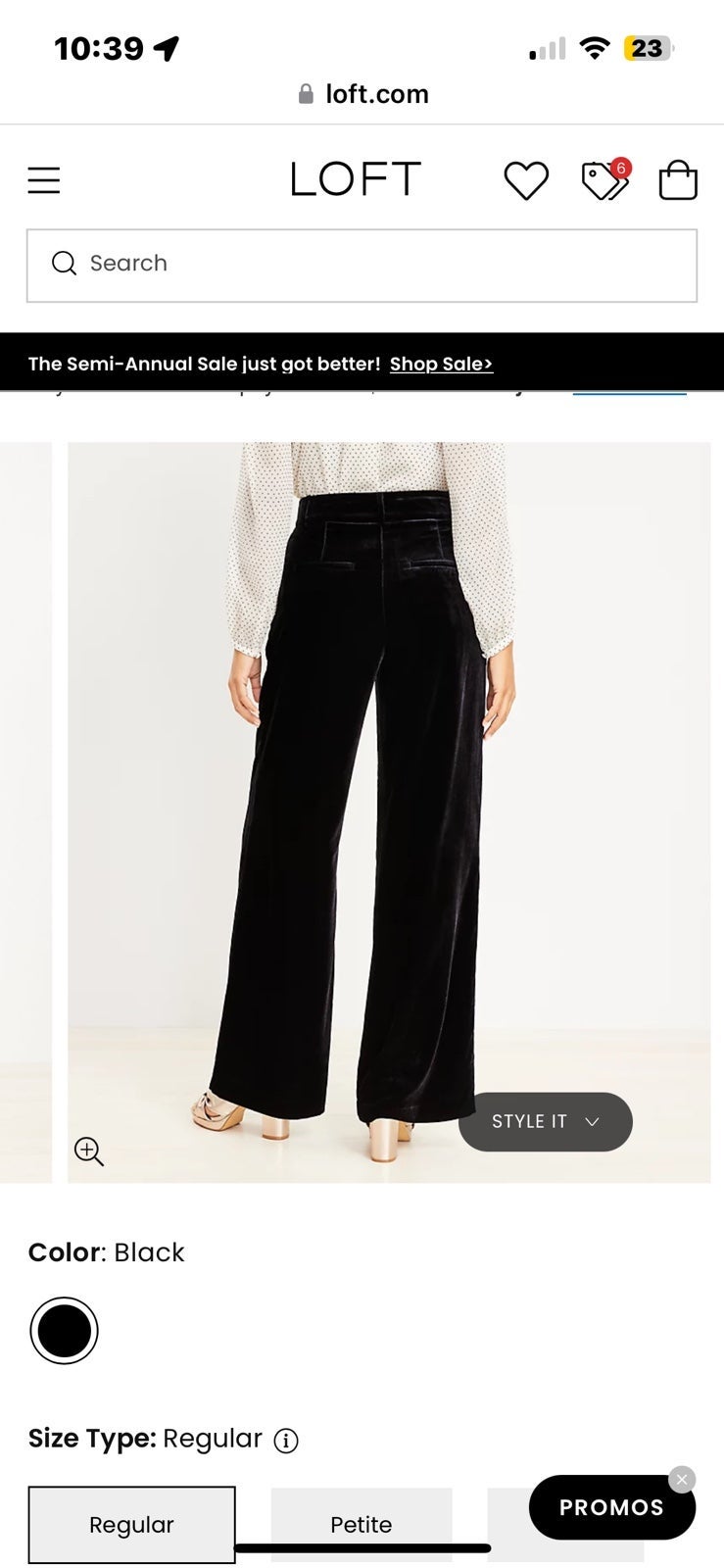 Velvet trousers