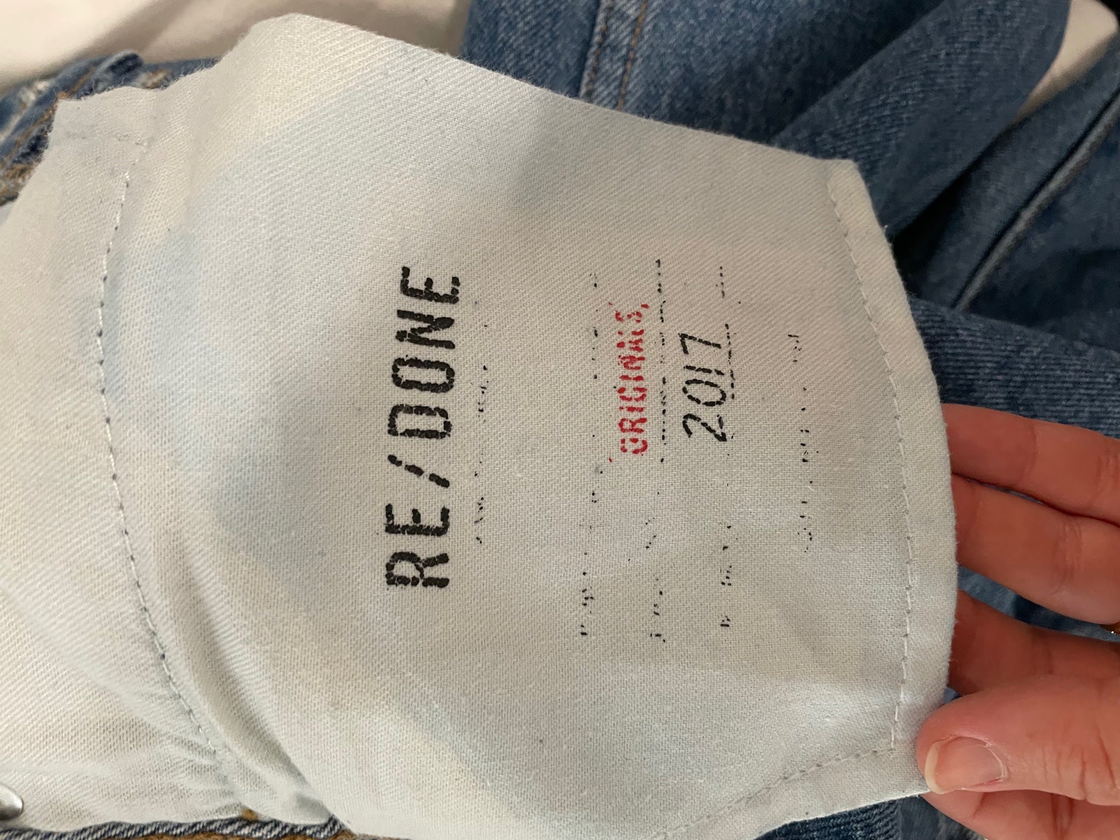 Cropped Re/done Jeans vintage style