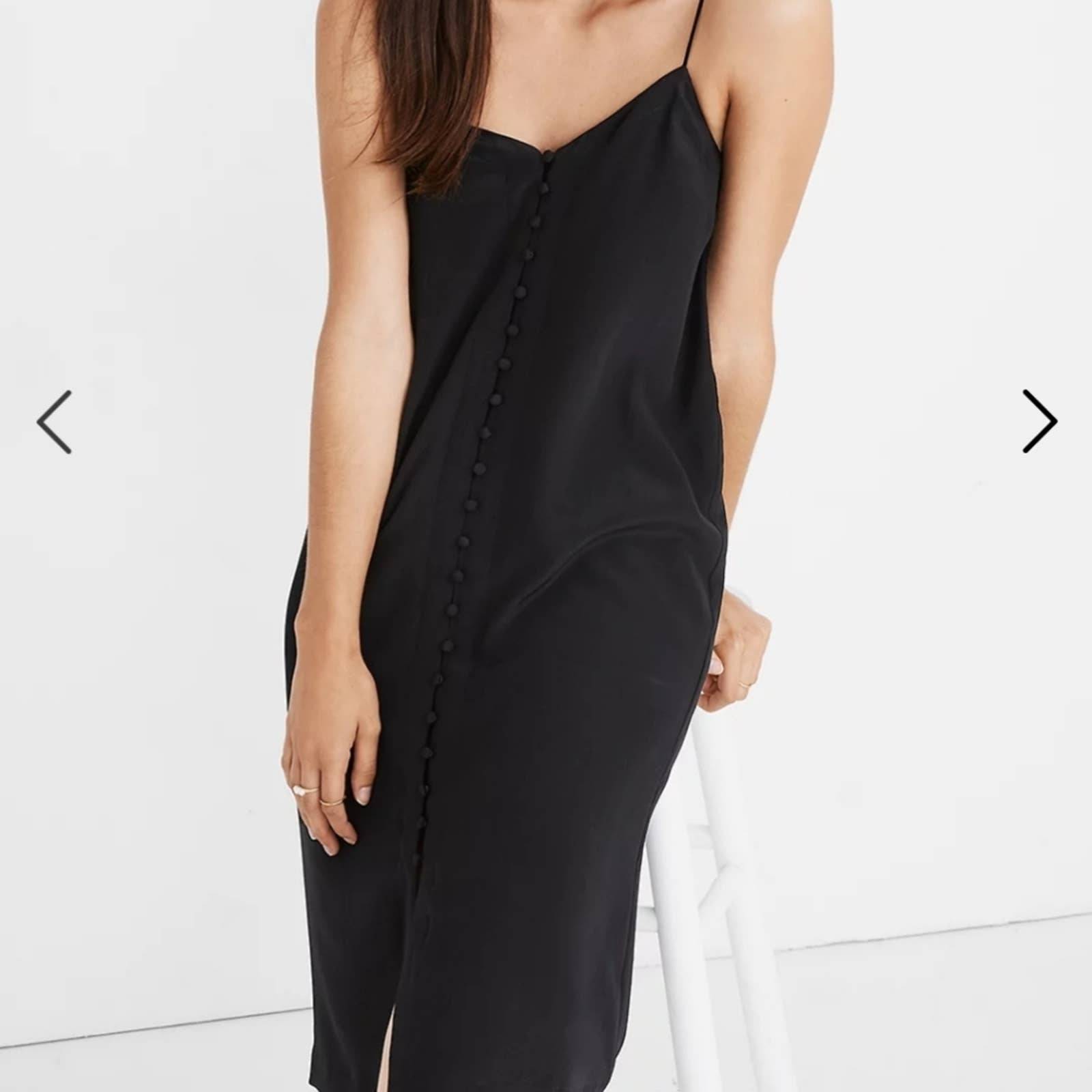 madewell silk slip dress