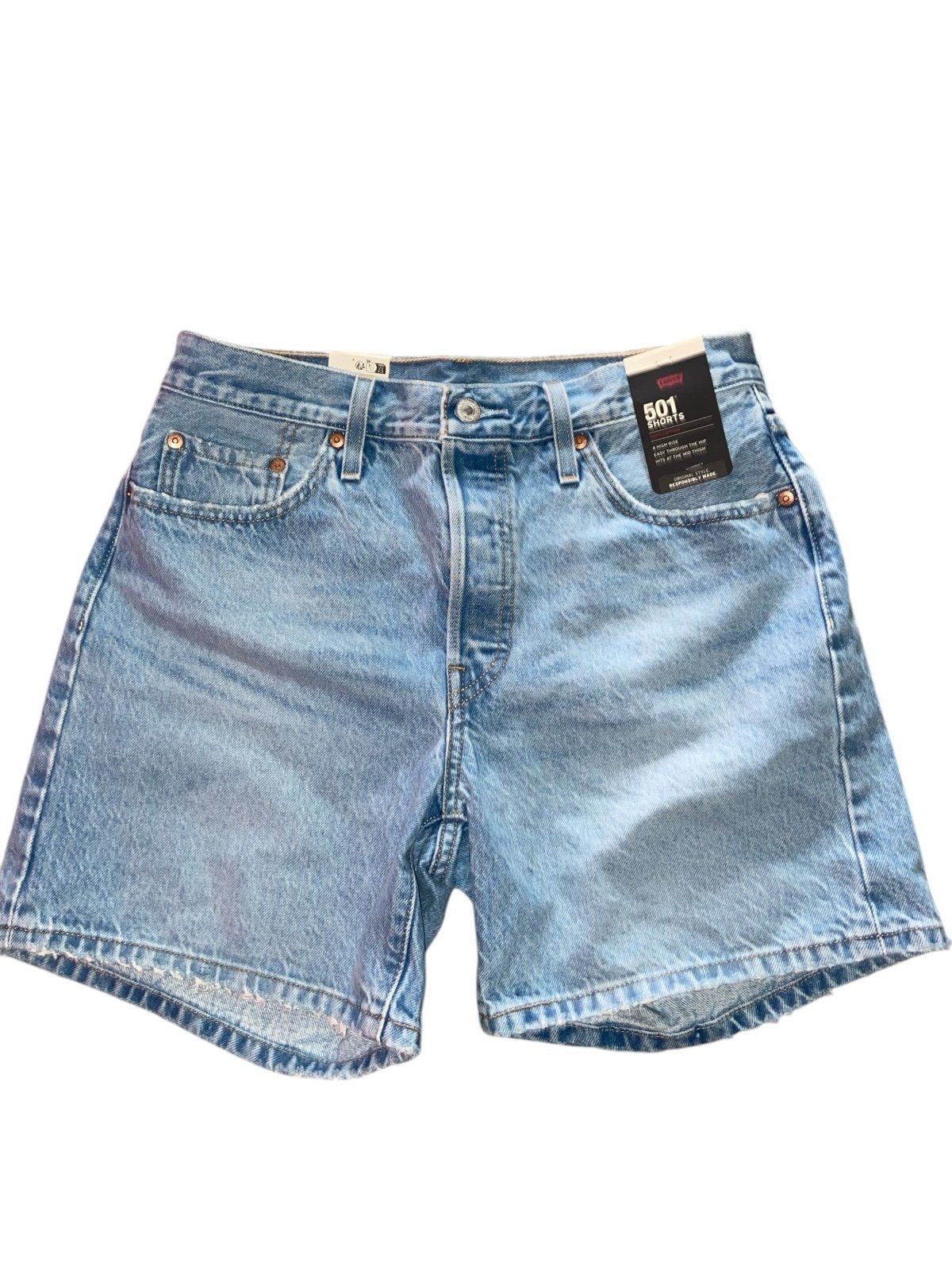 Levis 501 Mid Thigh Womens Shorts