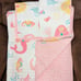 Mermaid quilt, shams, and pillow set