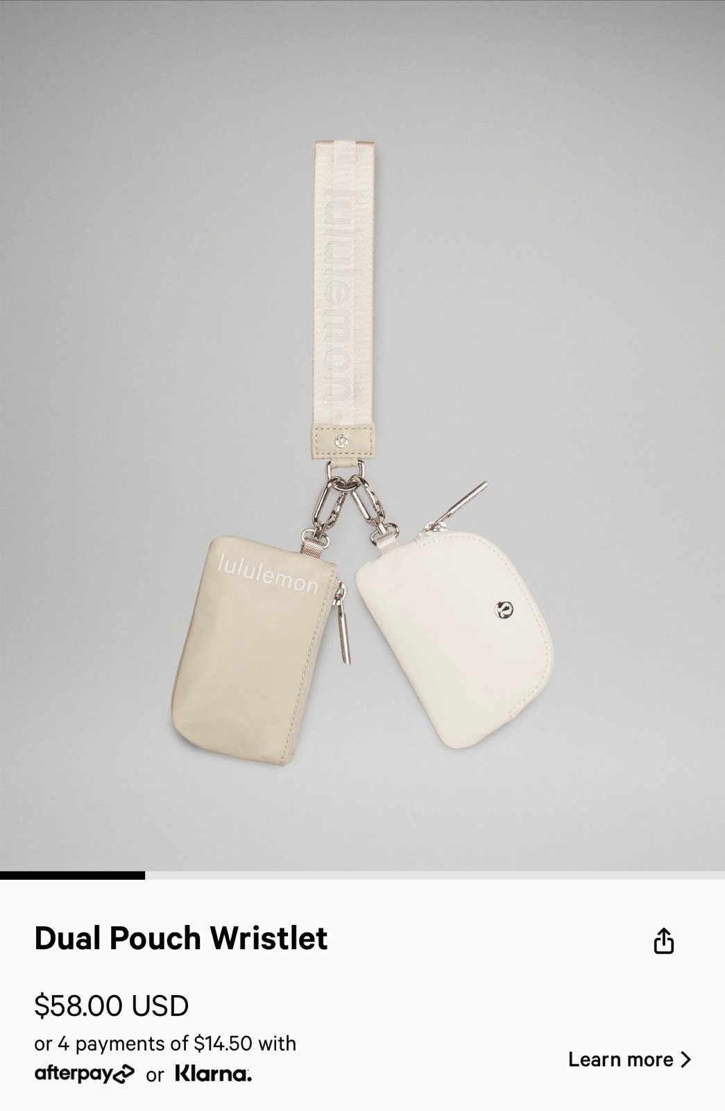 Lululemon Dual Pouch Wristlet