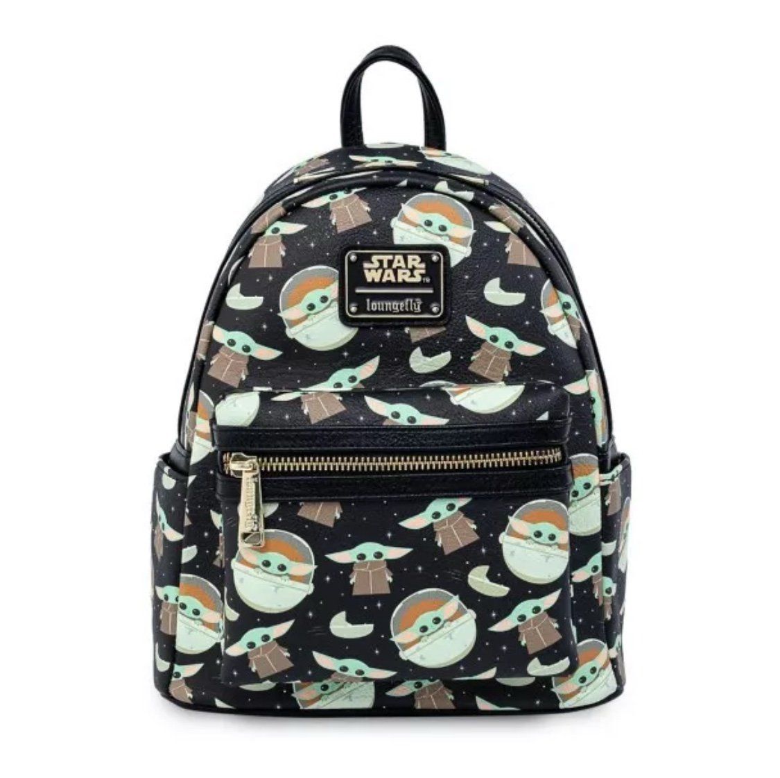 Loungefly Disney Parks Star Wars The Mandalorian Grogu Yoda Backpack Like New
