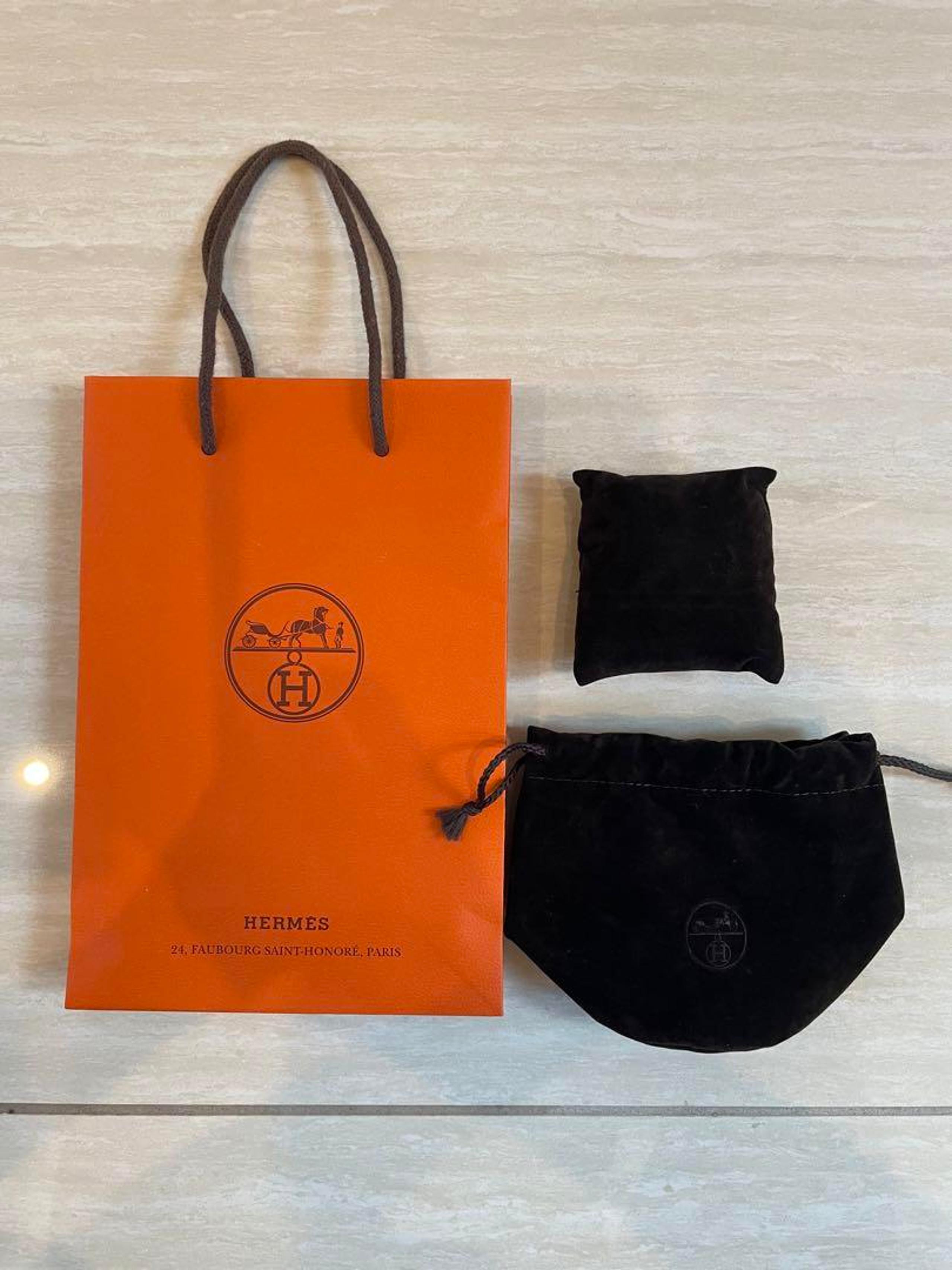 HERMES Watch Storage Bag Accessory Protection Pouch with Paper Bag