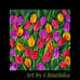 SOLD Original Painting. Multi-Color Tulips. Textured Pallet Knife Art