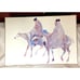 Carol Grigg Print The Guardians Large 1986 Gango Gallery Portland Oregon 25.5x3