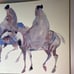 Carol Grigg Print The Guardians Large 1986 Gango Gallery Portland Oregon 25.5x3