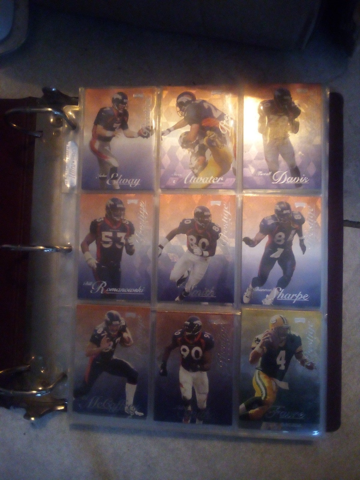 Complete set of playoffs prestige football cards with a great rookies