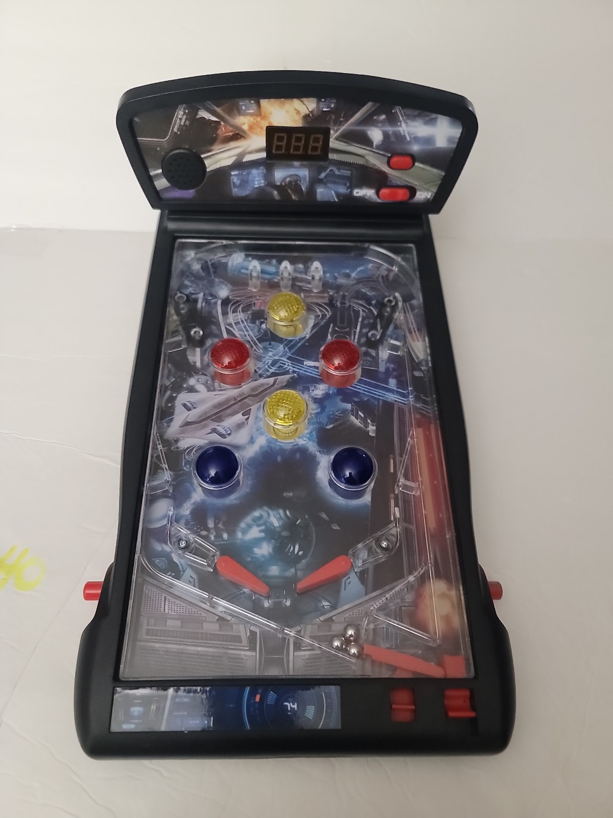 Era Pinball Game: Black Space Theme For Kids 3 “AA” Batteries, Digital Score