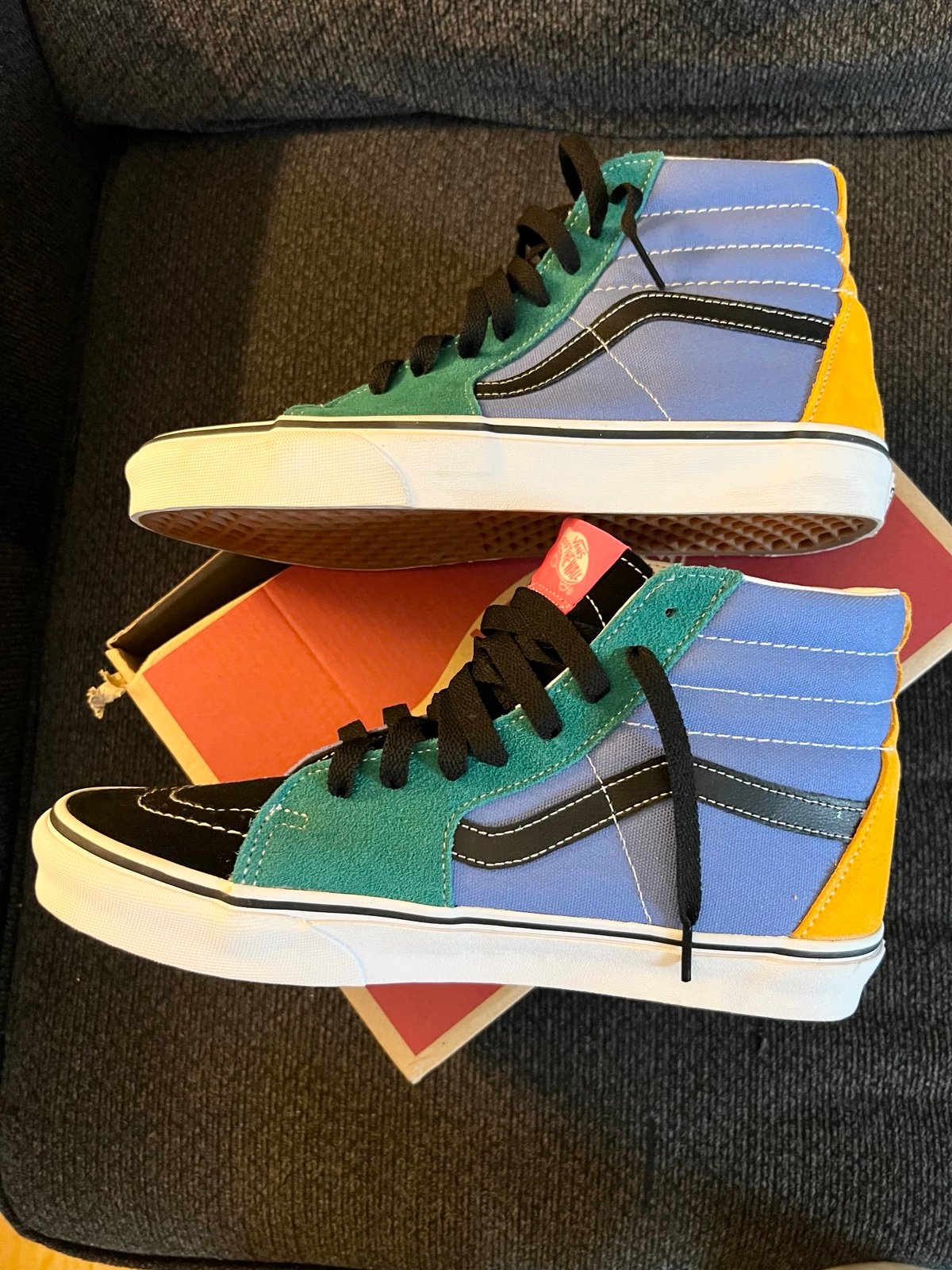 Vans Sk8-Hi Mix & Match Cadmium Yellow/Tidepool Sneakers
