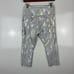 NEW ZYIA Metallic Silver Camo Pocket Light n Tight High Rise Capri Leggings 8-10