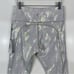 NEW ZYIA Metallic Silver Camo Pocket Light n Tight High Rise Capri Leggings 8-10