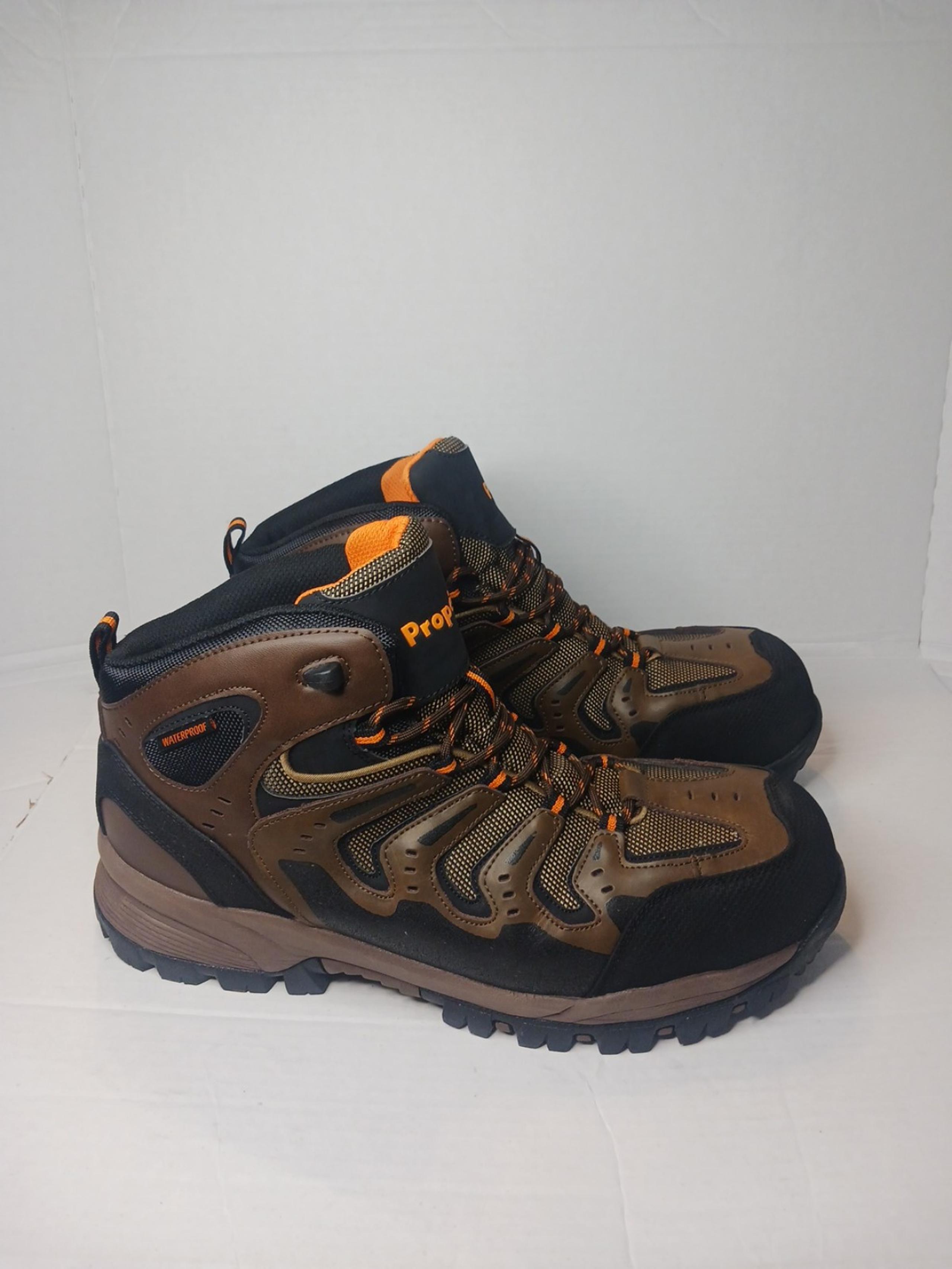 Propet Sentry Comp Toe Work Boots Sz 13 Brown Waterproof Hike Boots