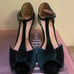 Chelsea Crew Blondie green velvet heels
