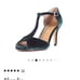 Chelsea Crew Blondie green velvet heels