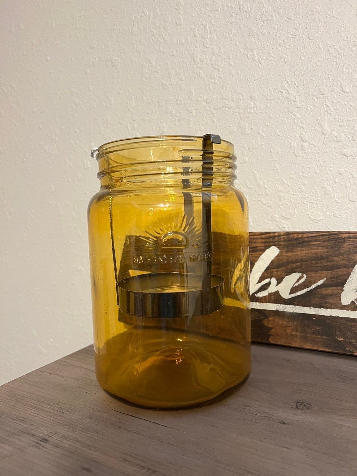 Bath and Body Works Mason Jar candle holder luminary hurricane