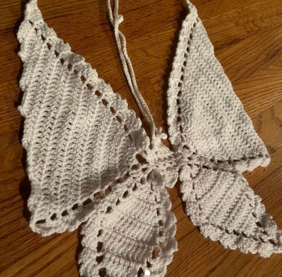 Crotchet Knit Butterfly Top