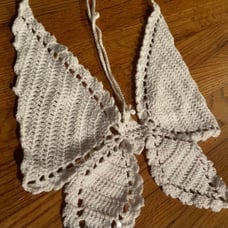 Crotchet Knit Butterfly Top