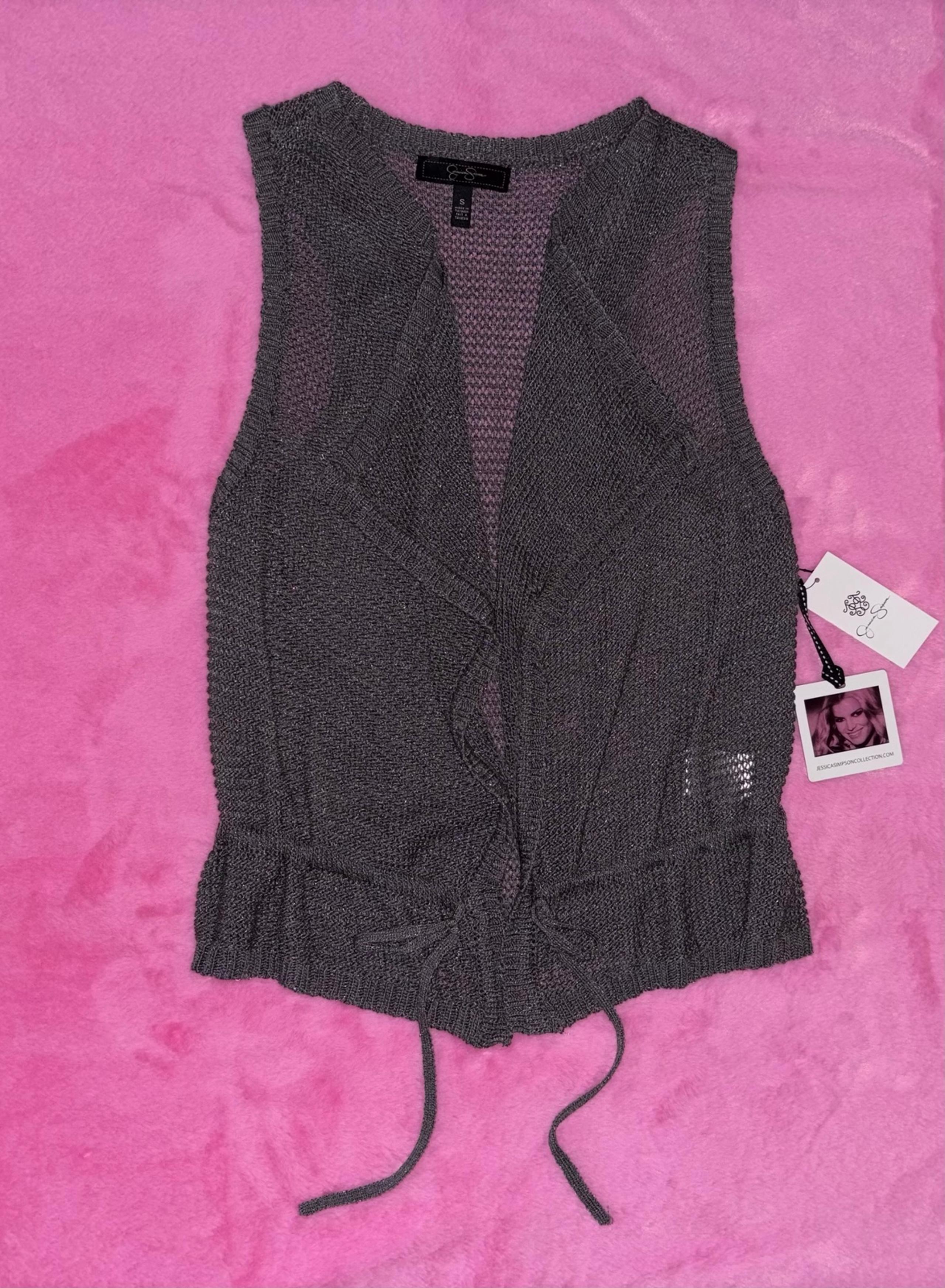 NWT Jessica Simpson Crochet-Style NWT Jessica Simpson Crochet-Style Sweater Vest