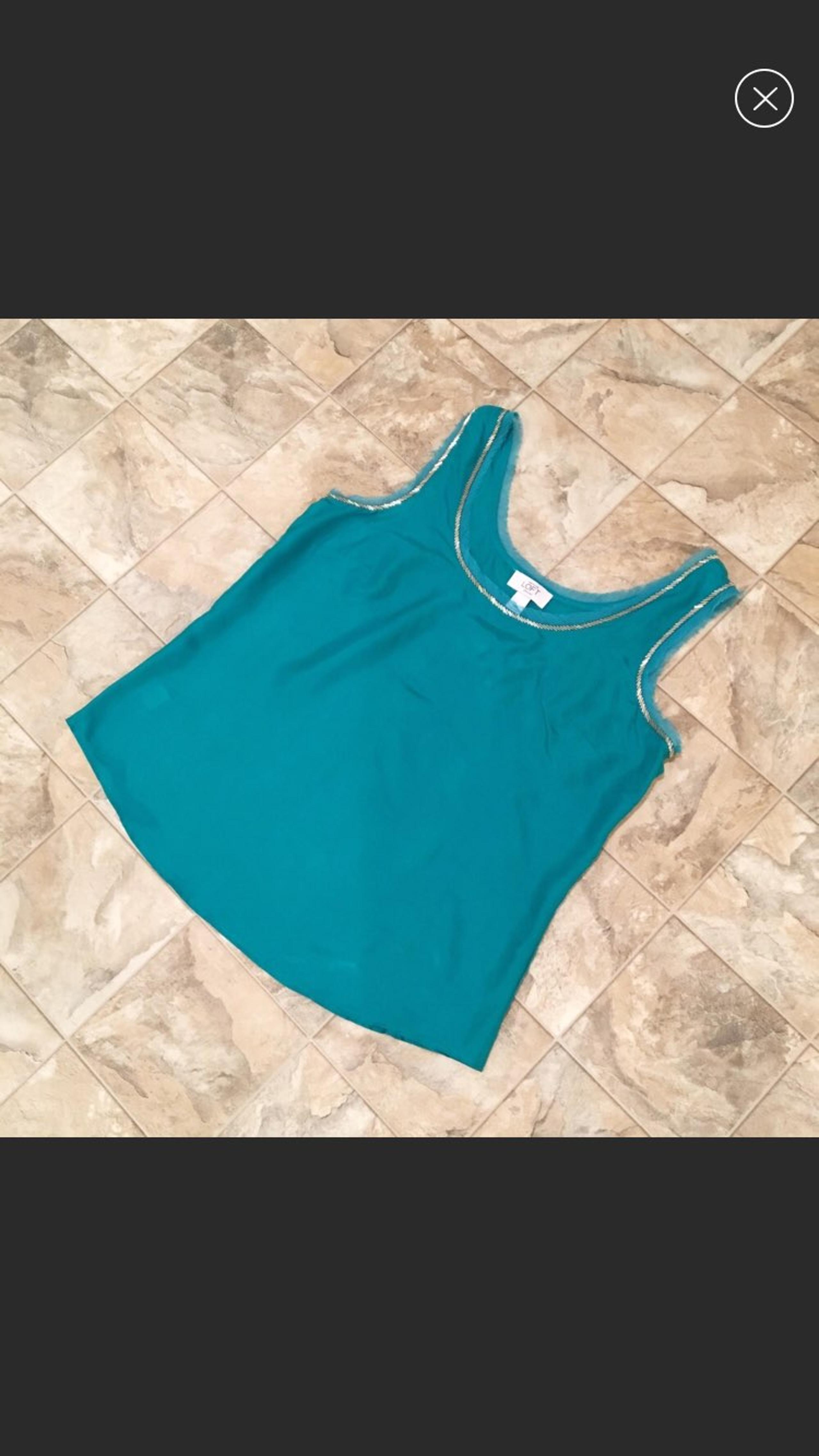 ANN TAYLOR LOFT 100% silk tank top