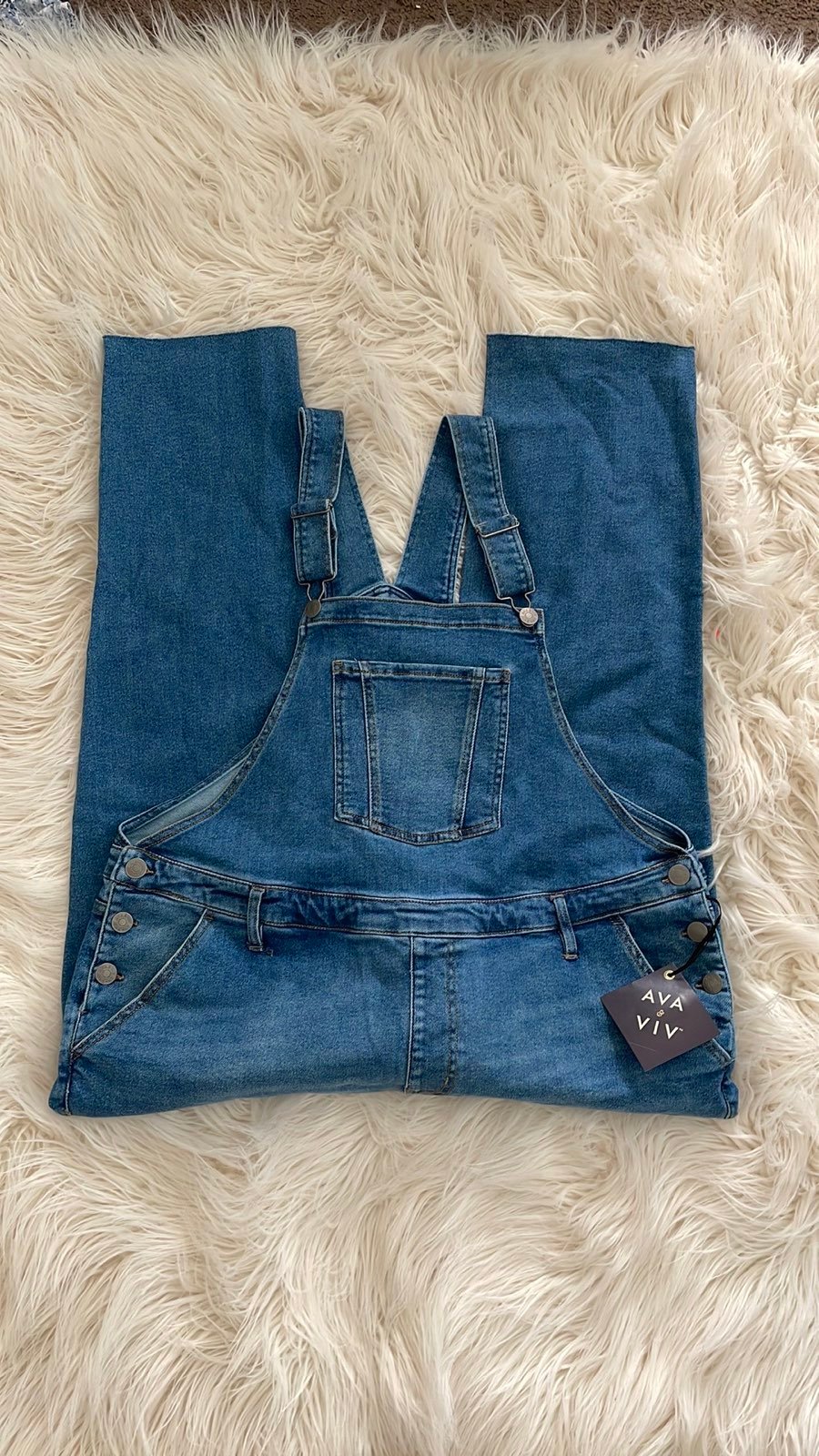 Ava & Viv Overalls Sz 14W