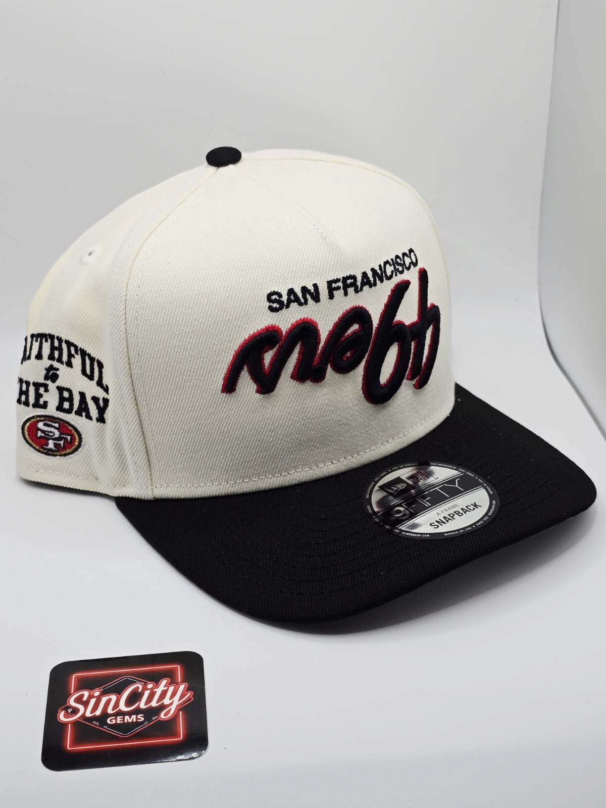 San Francisco 49ers New Era Upside Down Script 9fifty A-frame Snapback Hat