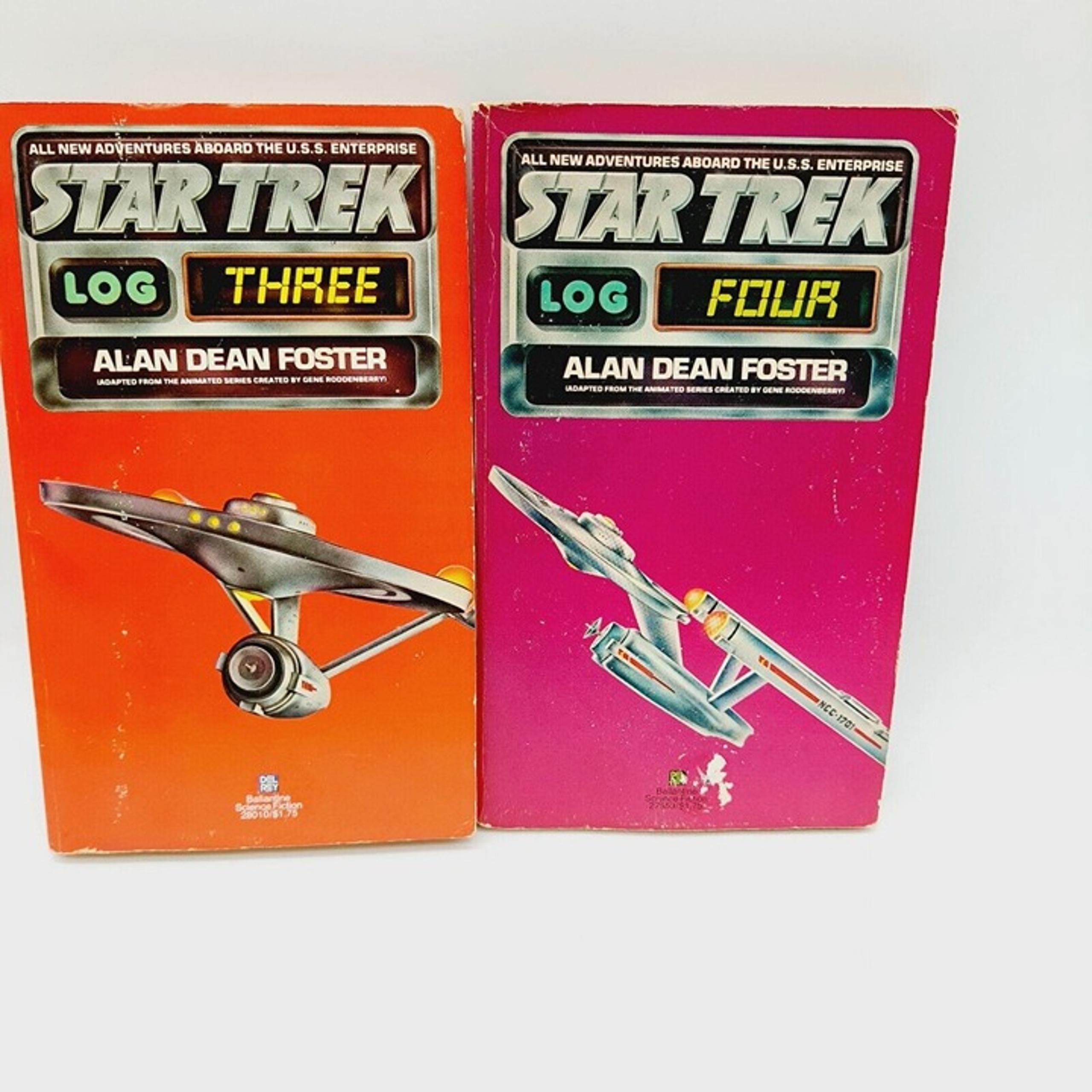 Star Trek Log # 3 & 4 Set of 2 Vintage Paperback Books