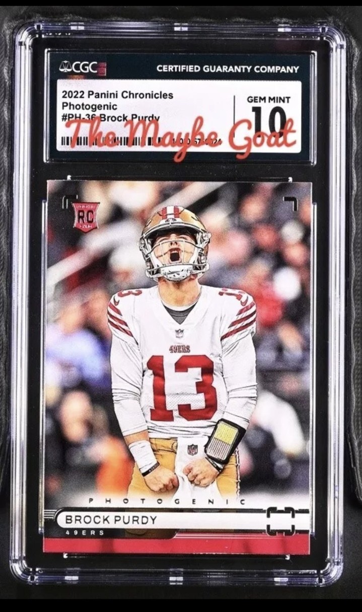 CGC 10 2022 Brock Purdy Panini Chronicles Photogenic PH-36 RC Rookie