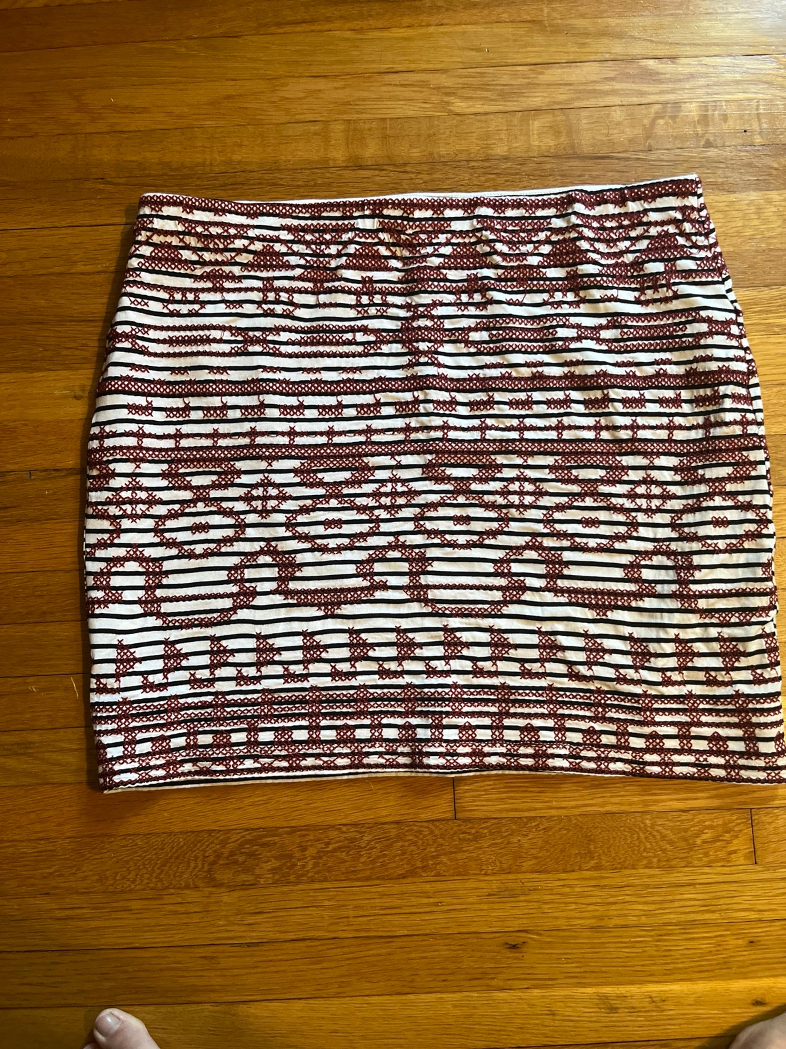 THML lined mini skirt, size large