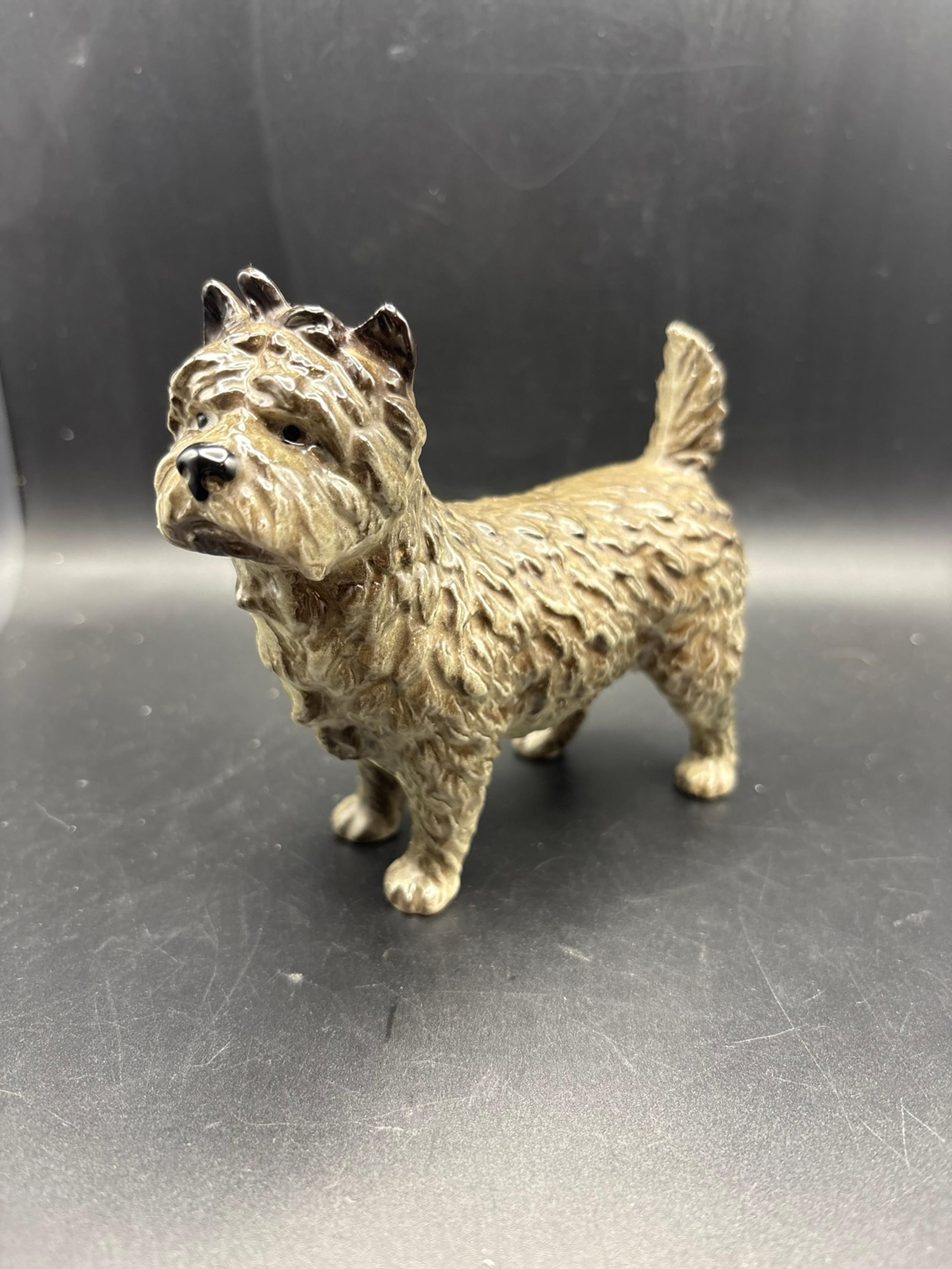 Vintage Goebel Germany Grey Terrier Dog