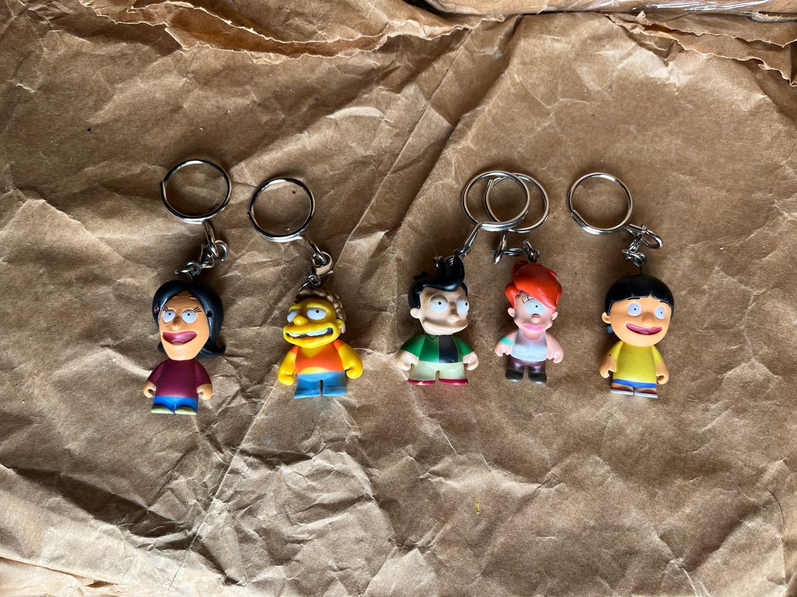 kidrobot keychains bobs burger futurama simpsons !!!!!