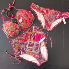Victoria's Secret 32DD BIKINI+S high-waist knockout bottom hot pink RED FABULOUS