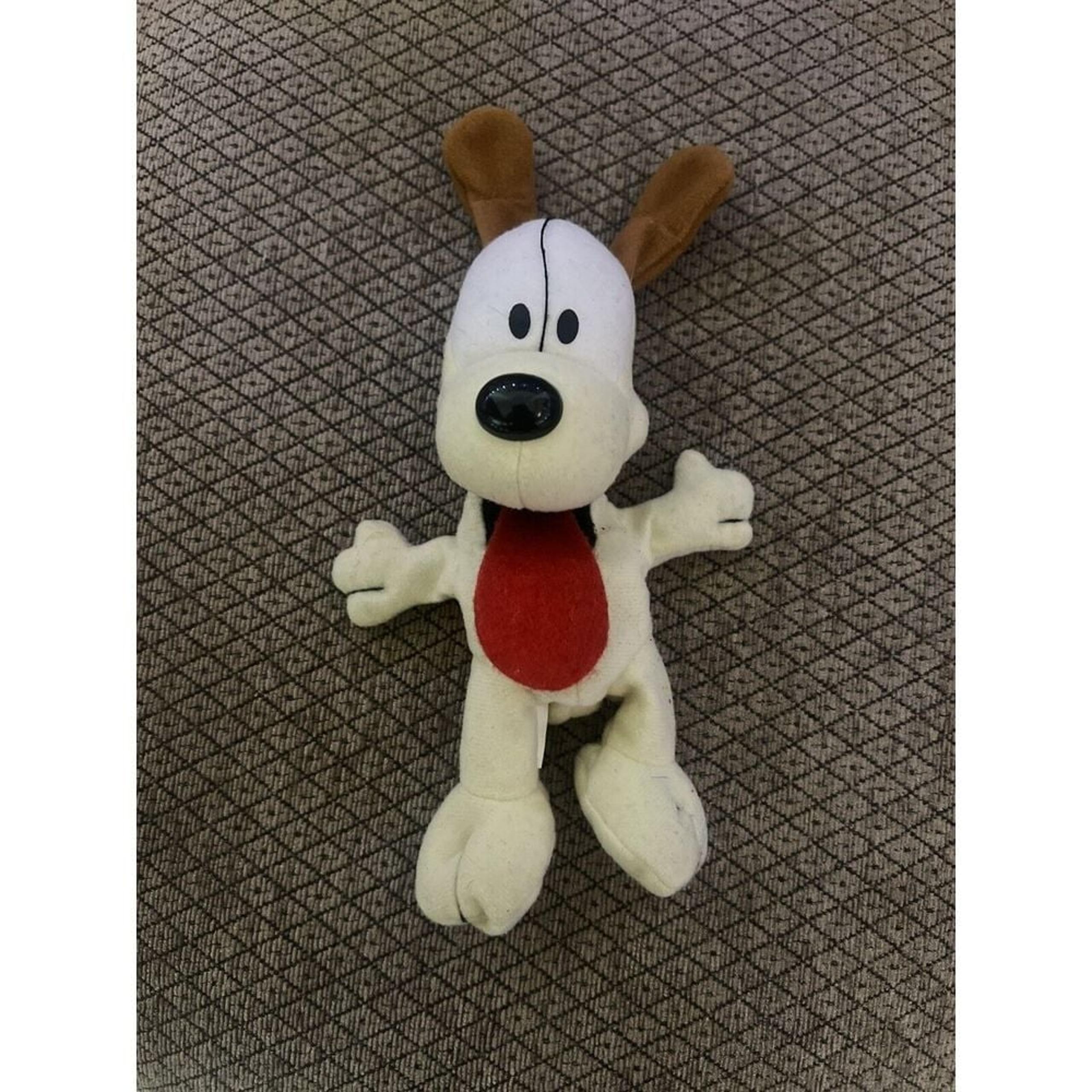 Garfield Odie Plush Stuffed Animal 7" Vintage Cartoon Tv Show Dog Rare Yellow