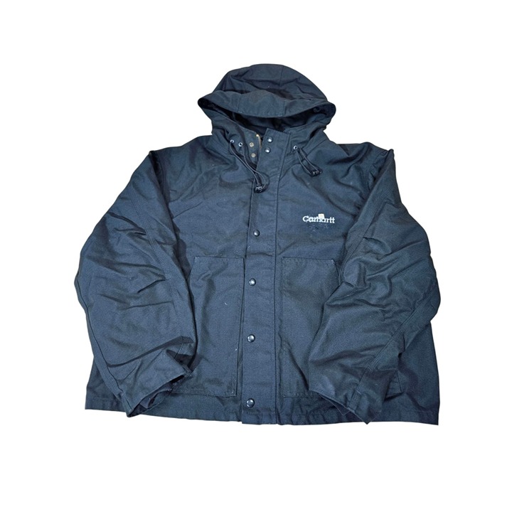 Carhartt Mens Black Hooded Jacket